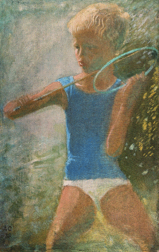  A. Samokhvalov. Playing Hoop. Костромской художественный музей